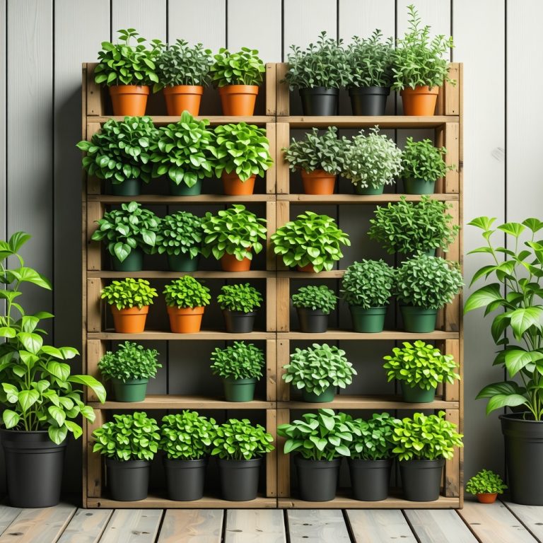 Kako napraviti DIY stalak za bilje u maloj bašti lako