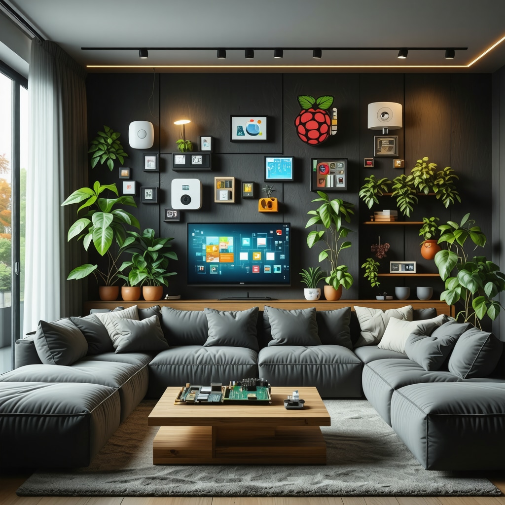 DIY smart home with Arduino and Raspberry Pi devices, eco-friendly insulation materials, and energy-saving gadgets