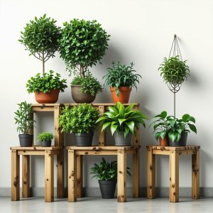 Kako napraviti DIY stočić za biljke u maloj bašti lako