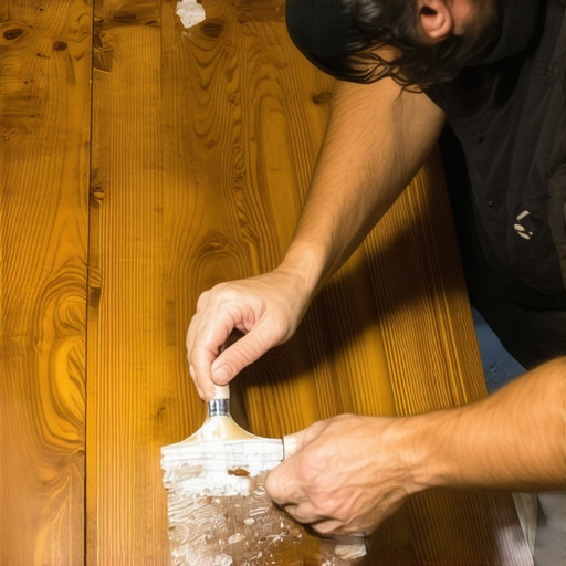 Expert applying protective coating to restored wooden furniture demonstrating layering techniques.