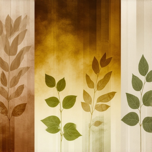 Close-up of natural botanical fabric printing process