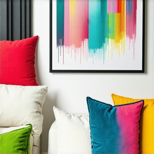 Colorful DIY decor items showcasing personalization techniques