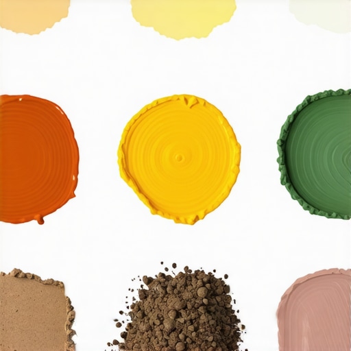 Palette of natural dyes from plants and herbs, showing extraction and application techniques.
