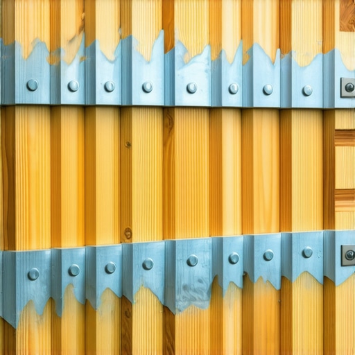 Close-up of professional wood restoration with epoxy and braces