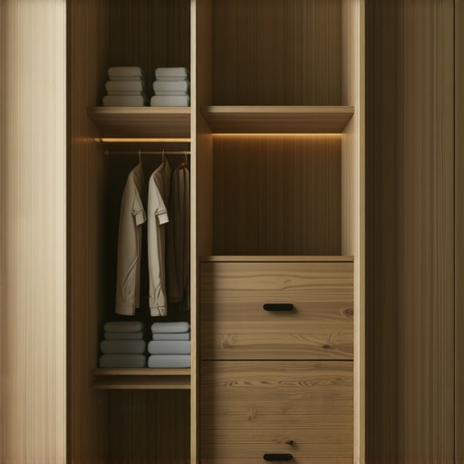 Prikaz modularnih elemenata za organizaciju garderobe