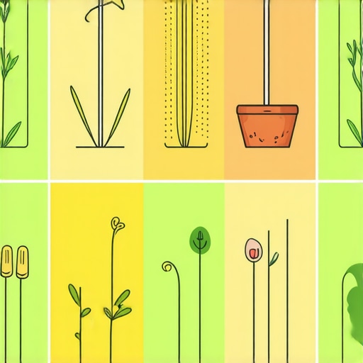 Infographic showing advanced gardening techniques, sensors, permaculture, digital tools, and artistic elements in a garden