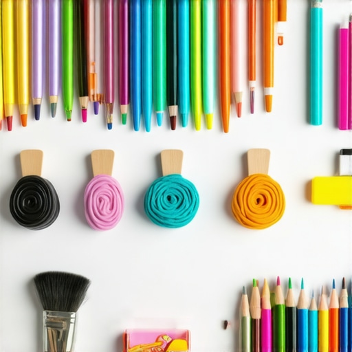 Kreativni radni prostor sa materijalima za DIY projekte i finalnim radovima
