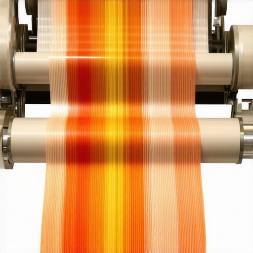Artisan working with digital textile printing and advanced weaving machines in studio.