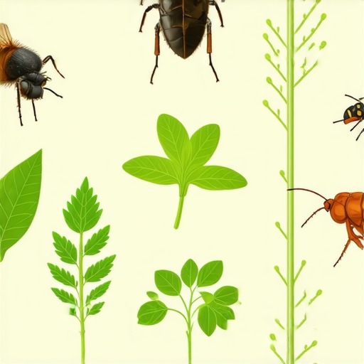 Diagram showing natural pest control techniques using plants and homemade preparations