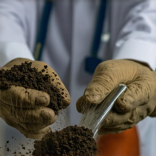 Stručnjak u laboratoriji analizirajući tlo i primenu pepela za optimalno gnojenje