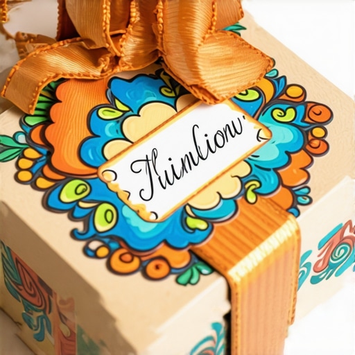 Close-up of a personalized DIY gift with intricate details and vibrant colors