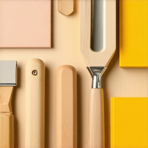 Tools for drywall finishing including glet masa, spatula, and sanding paper