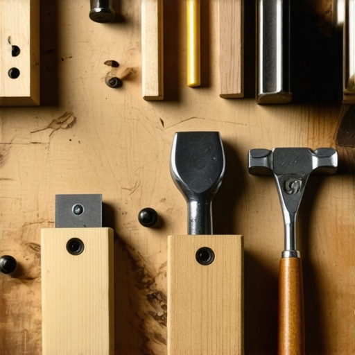 Close-up of high-quality woodworking tools and materials for advanced DIY projects