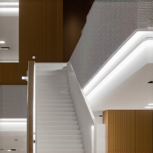 Expert installing LED strip lights in stylish living room