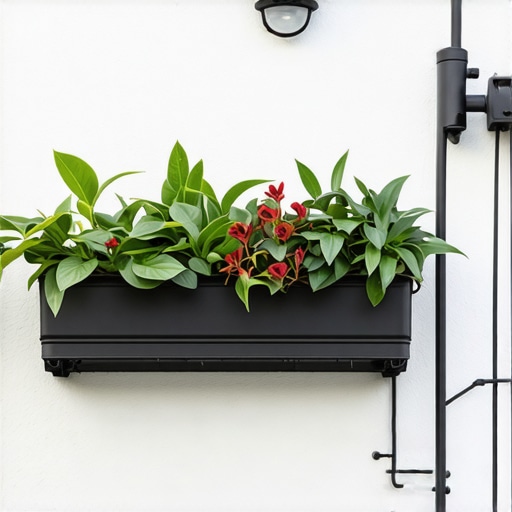 Automatizovani sistemi za baštovanstvo na balkonu Slika balconske terase sa instaliranim sistemima za automatsko navodnjavanje i osvetljenje