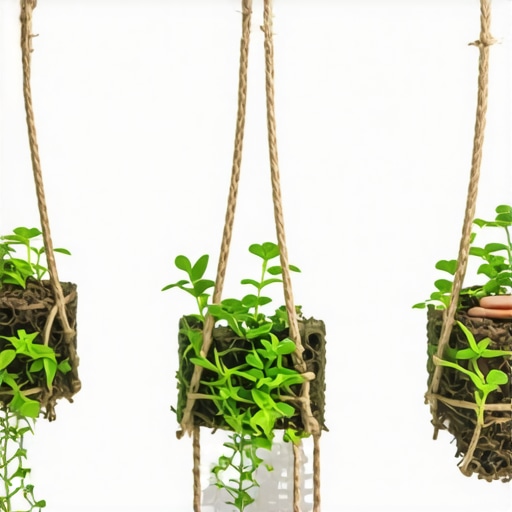 Handmade garden and home decorations from recycled materials