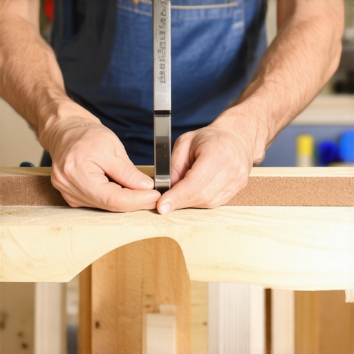 Creative woodworking project with DIY kit Person assembling wood pieces with tools in a workshop for a DIY project.