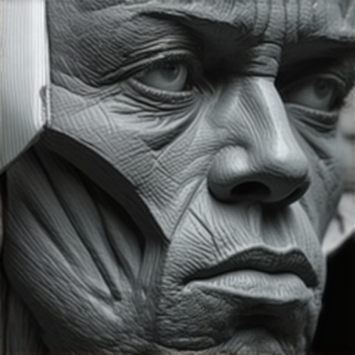 Detalji izraza na licu lutke Blizu portret realistične lutke sa izražajem emocija