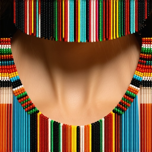 Detalji slojevitog nakita od perli Slojeviti nakit od perli sa složenim dizajnom i detaljima