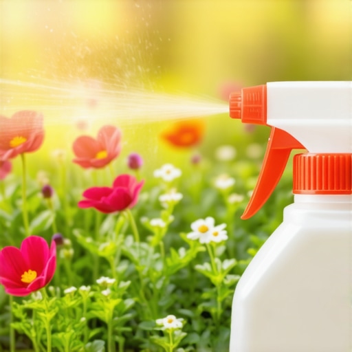 Eco-friendly garden with natural pest repellents Garden scene showing natural plant-based pest repellents in use, lush and vibrant