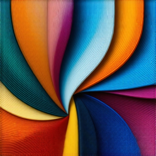 Detaljni prikaz slojevite i teksturirane umetnosti od polimer gline sa slojevima boja