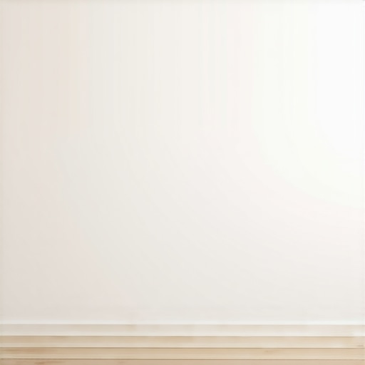 Elegant interior with baseboards Modern room with stylish baseboards and warm lighting.