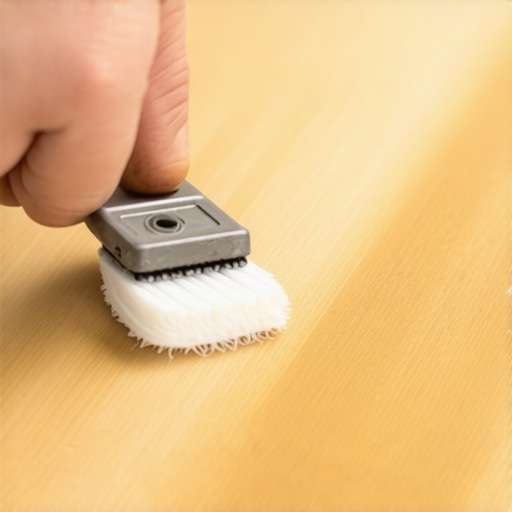 Expert Polish Technique in Action Hand polishing wooden surface with layers of finish for a glossy look.
