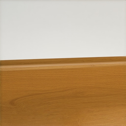 Freshly painted lajsne in a modern home Close-up of painted wooden lajsne in a bright modern room