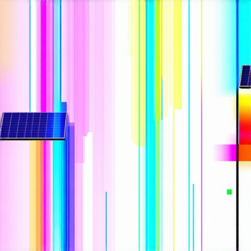 Innovative Smart Garden with Renewable Technologies Modern garden featuring solar panels, IoT sensors, and energy-efficient lighting