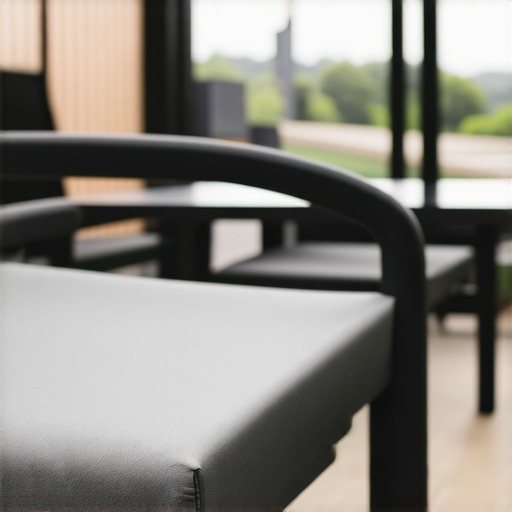 Innovative nanotech protective coating Close-up of nano-protective coating on outdoor furniture surface