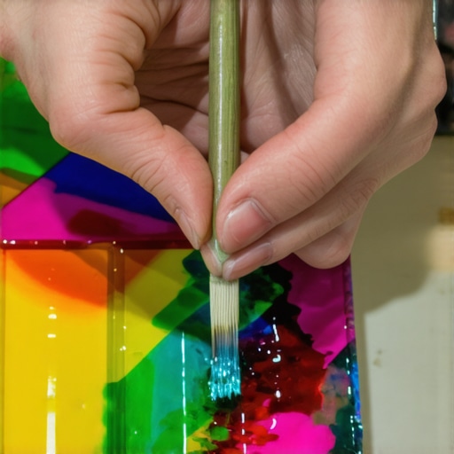 Detalj izrade nakita sa epoksidnom smolom, prikaz ruku i sjajnog sloja