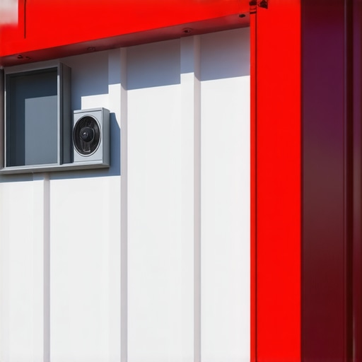 Optimal insulation and ventilation system in a modern tools shed Detailed illustration of insulation and ventilation system in a modern shed for tools, showing airflow and material layers