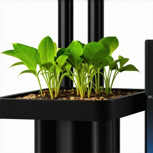 Hydroponic system with sensors and digital control panel