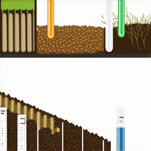 Stručni proces kompostiranja i mikrobiologije Ilustracija naprednog procesa kompostiranja sa prikazom mikroorganizama i kontrolom temperature