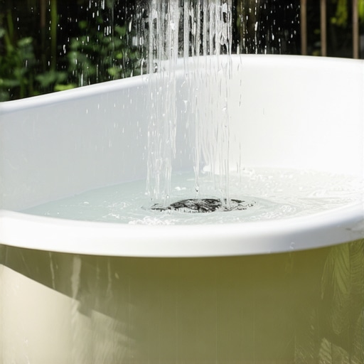 Upcycling old bathtub into garden decor Old bathtub repurposed into a garden fountain or decorative feature