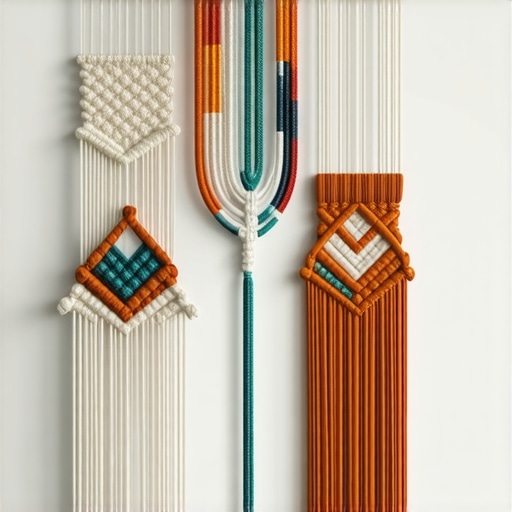 Advanced Macrame Techniques for Artistic Wall Decor Close-up of complex macrame wall hanging showing various knots and textures