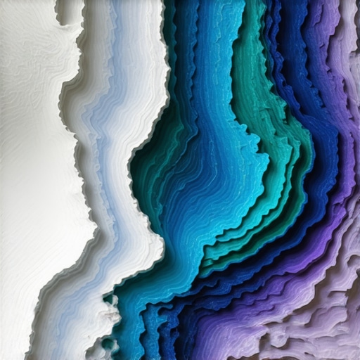 Detalji slojevitog vajanja od polimer gline Close-up of polymer clay sculpture showing intricate layering and realistic textures