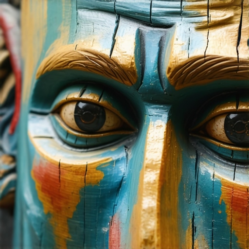 Vajanjem izrađeno lutkarsko lice sa detaljima