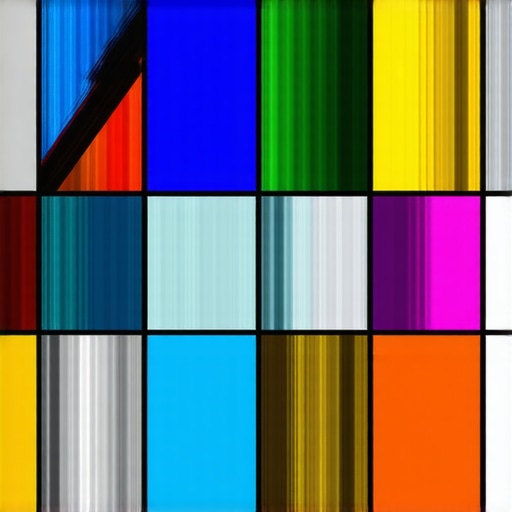 Software interface showing a detailed digital design of a stained glass mosaic