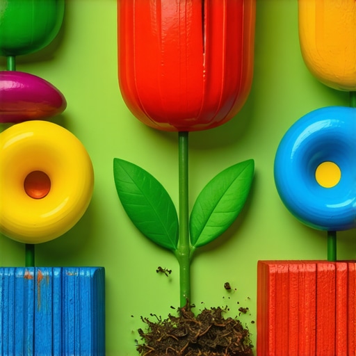 Eco-Friendly DIY Garden Decorations Recycled materials transformed into creative garden decor