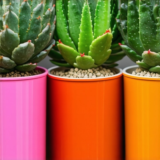 Detalj zdravih sukulenata u recikliranim saksijama, prikaz stručnih tehnika uzgoja