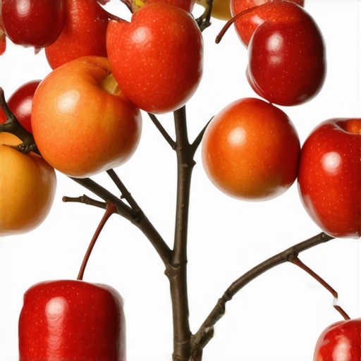 Futuristic bio-engineered fruit tree for optimal growth Genetically modified fruit tree utilizing bio-inženjering techniques in a modern orchard