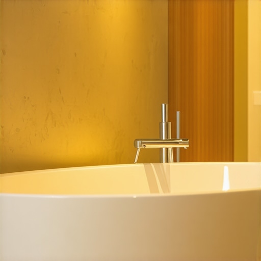 Innovative Bathroom Renovation with Eco-Friendly Materials Modern bathroom with eco-friendly ceramic bathtub and contemporary design