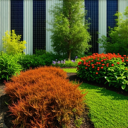 Innovative Eco-Friendly Garden Projects Modern garden decoration with solar tech and recycled materials