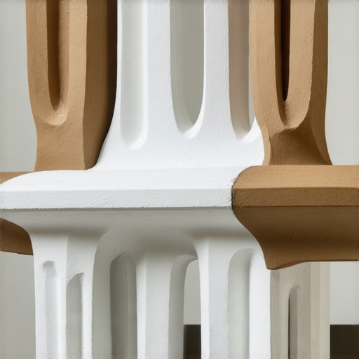 Slikarstvo moderne skulpture od fiberglasa i recikliranog papira u studiju