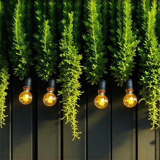 Inovativni vertikalni vrt sa tehnologijom za navodnjavanje Vertikalni vrt na terasi sa pametnim sistemom za navodnjavanje i raznovrsnim biljkama