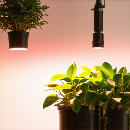 Unutrašnji vrt sa LED osvetljenjem i hidroponskim sistemom