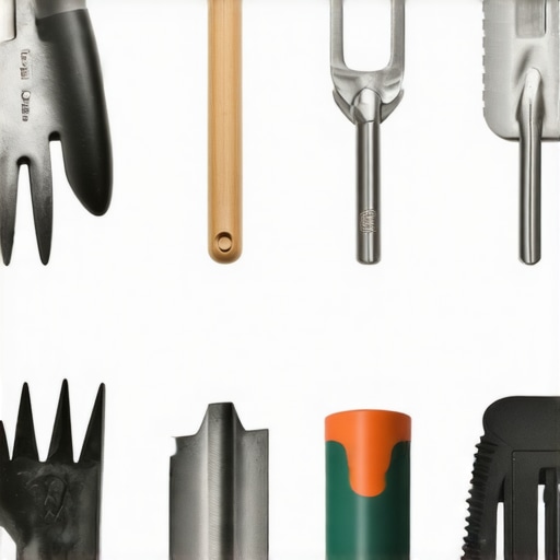 Set vrtnog alata sa ergonomski dizajnom i organizovanim skladištem na otvorenom