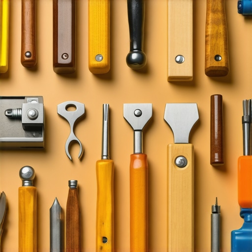 Set vrhunskih alata za drvorezbarstvo i kožarstvo na radnom stolu