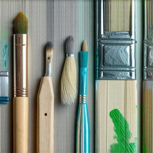 Close-up of professional furniture restoration tools and eco-friendly paints for expert results